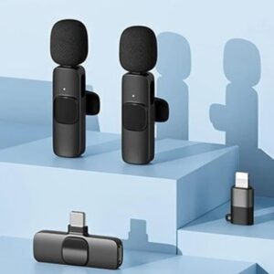 taksh k9 wireless dual microphone – crystal clear sound, 360° freedom!